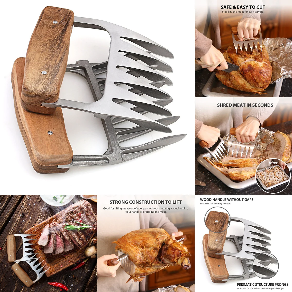 Metal Meat Shredder Claws 1