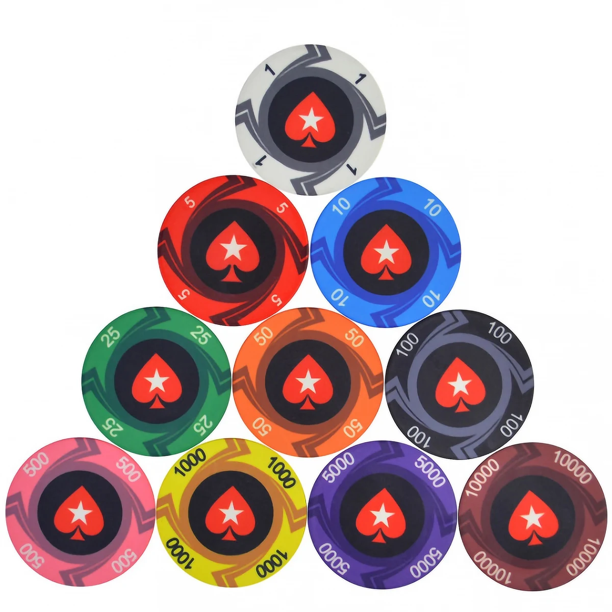 13.3g Full Collor Clay Poker Chip 1 3/4"Dia 1