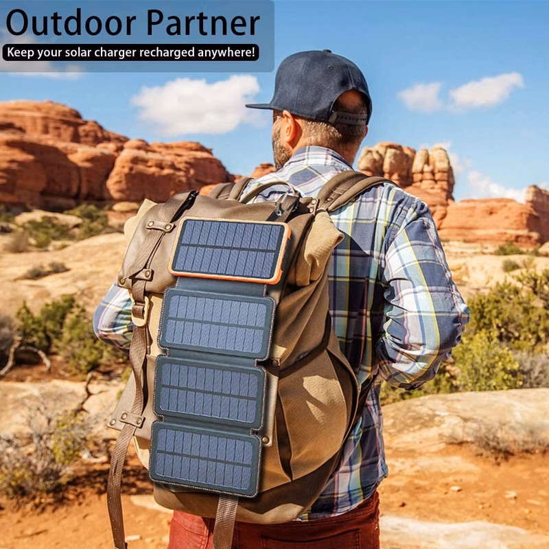 Foldable Solar Panels Power Bank-20000mAh