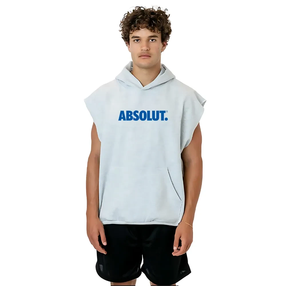 Sleeveless Hood Pullover, custom hoodie or sweatshirt with logo imprint 1