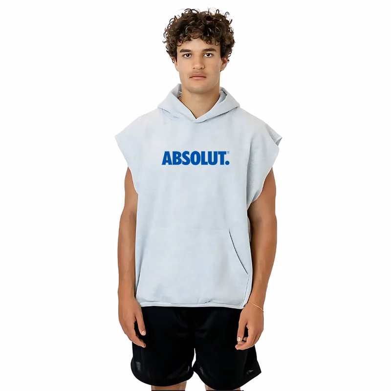 Sleeveless Hood Pullover