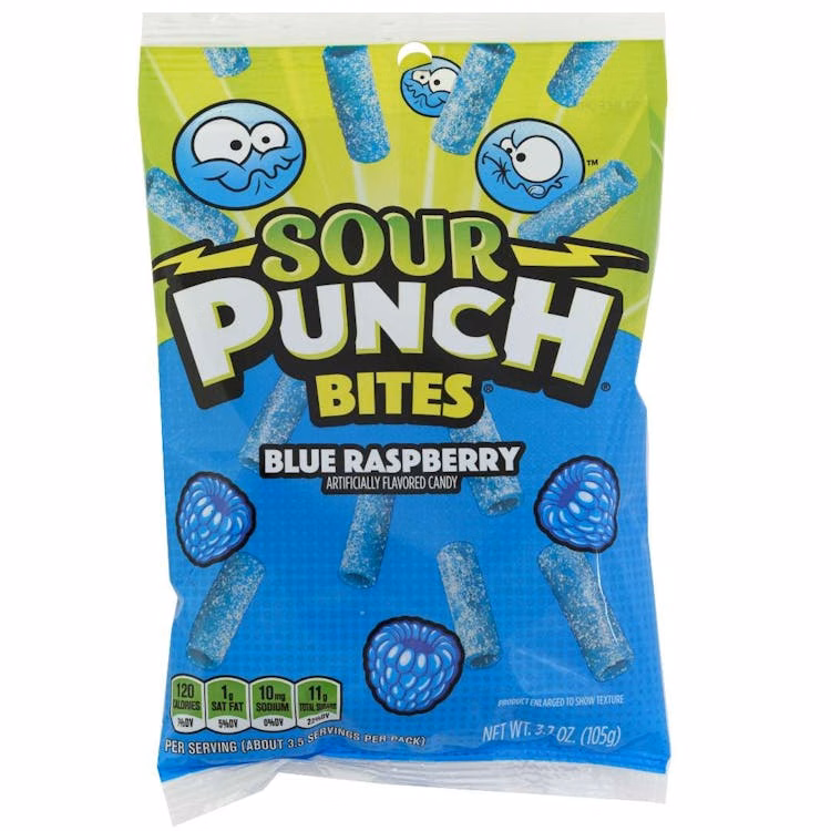 Sour Punch Bites Blue Raspberry