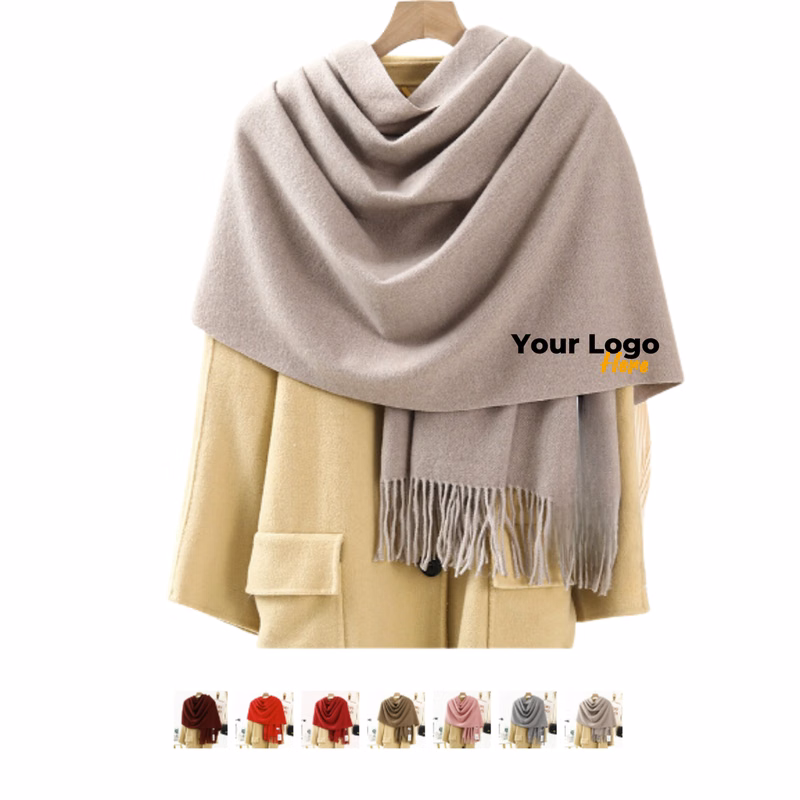 MOQ 50 Pieces of Cozy Wool Fleece Scarves