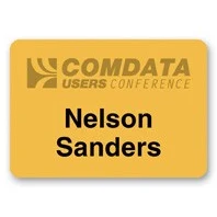 Laminated Personalized Name Badge (1.75"x2.5") Rectangle 1