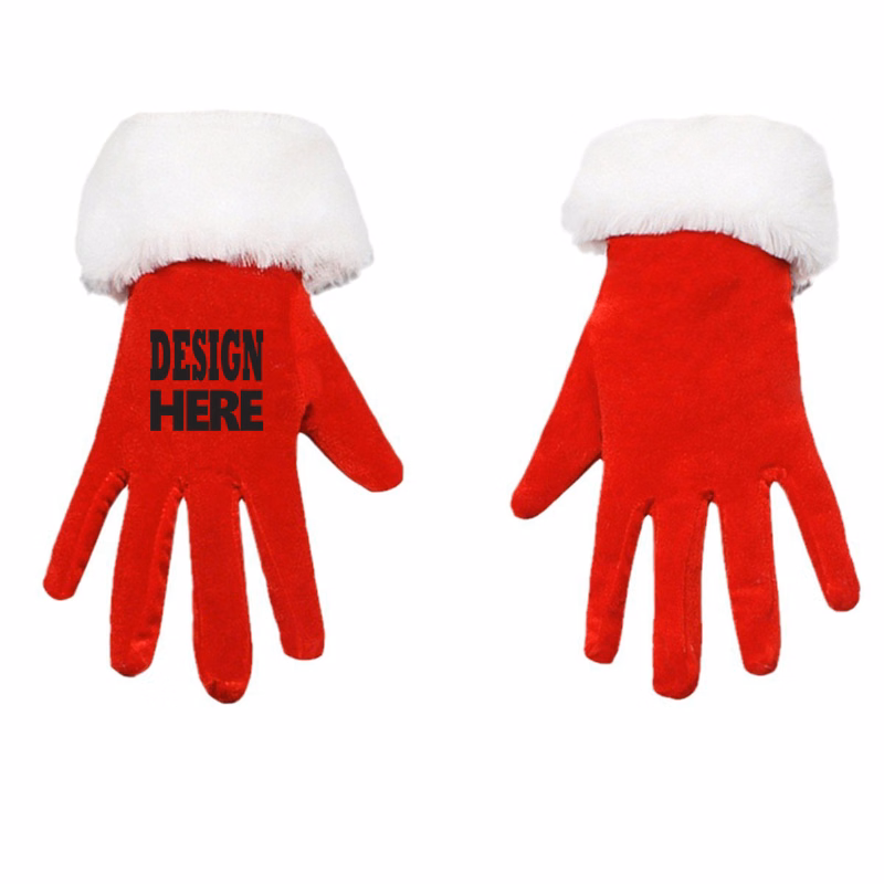 Velvet Opera Glove With Fur Cuff