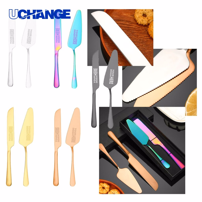 Stainless Steel Cake Knife and Pizza Spatula Set