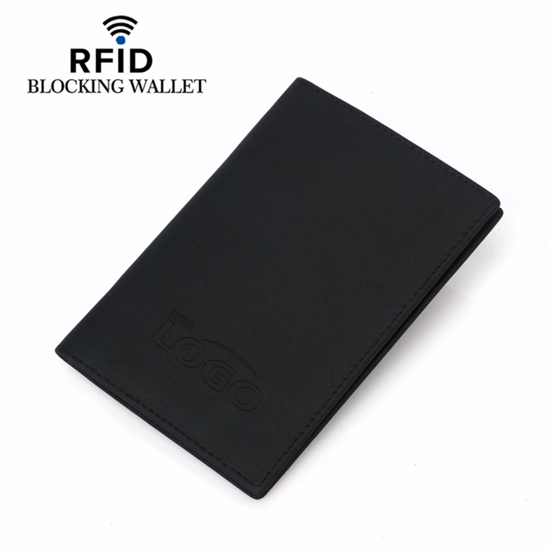 RFID-Blocking Leather Passport Wallet