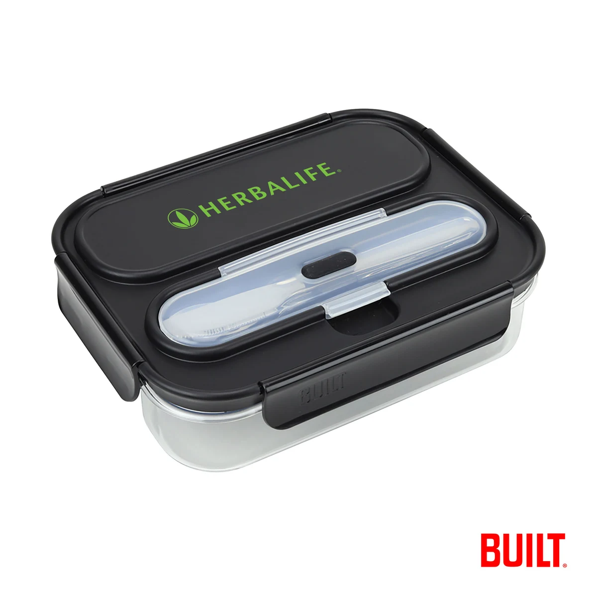 BUILT® 2 Compartment Bento Lunch Box w/Ice Pack 1
