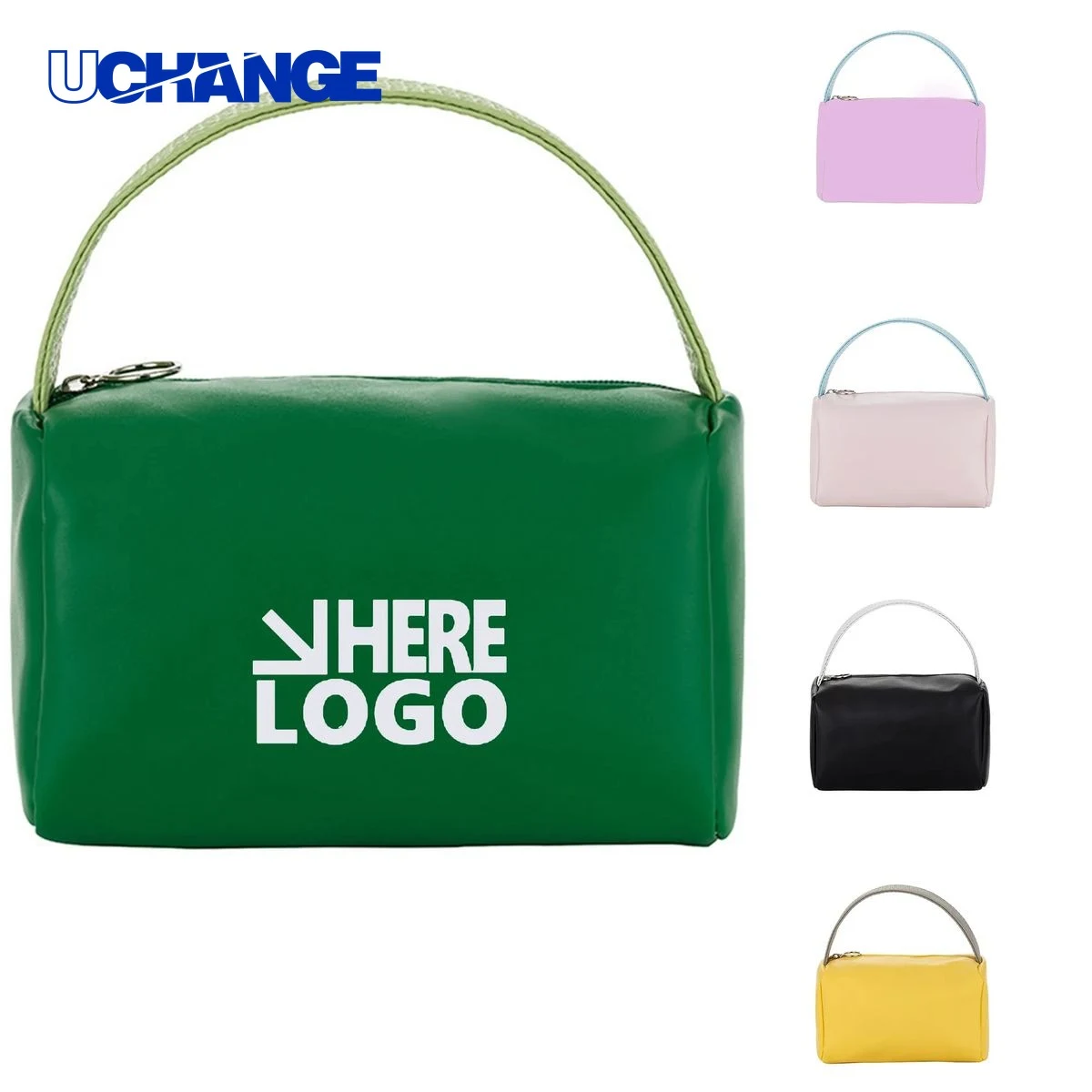 Portable Travel Candy Color PU Waterproof Makeup Bag 1
