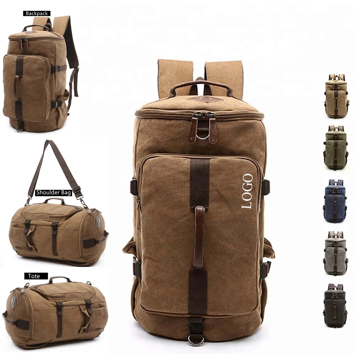 3-In-1 Canvas Travel Duffle Bag 1