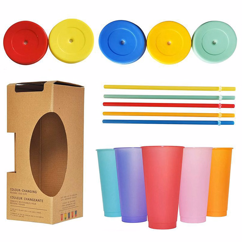 Stadium Cup Sets With Lid And Straw