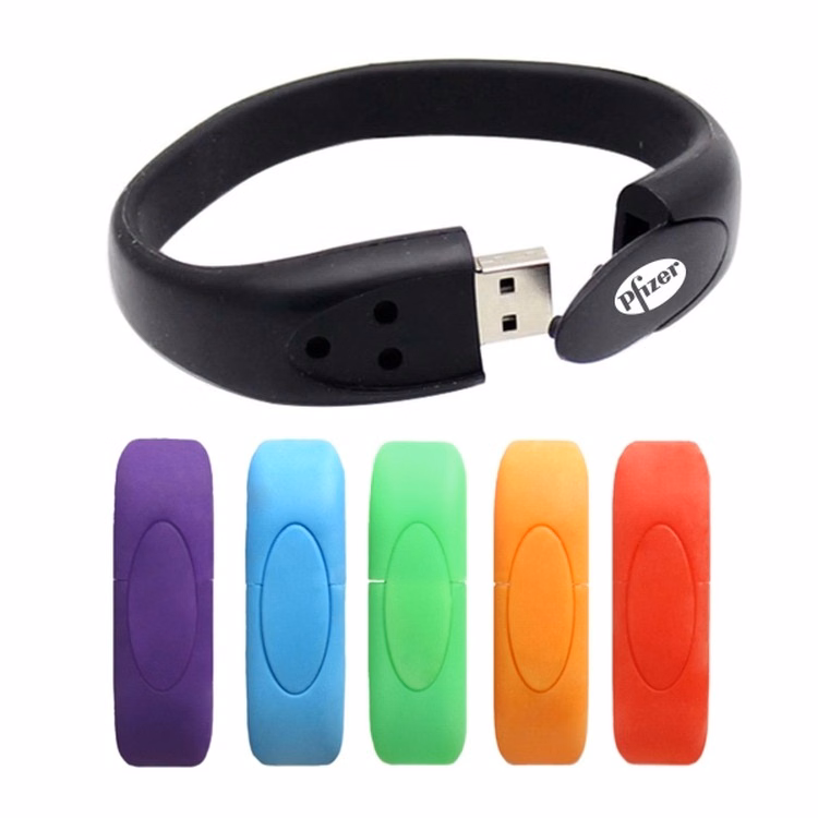 2GB Silicone Wristband USB Flash Drive Bracelet