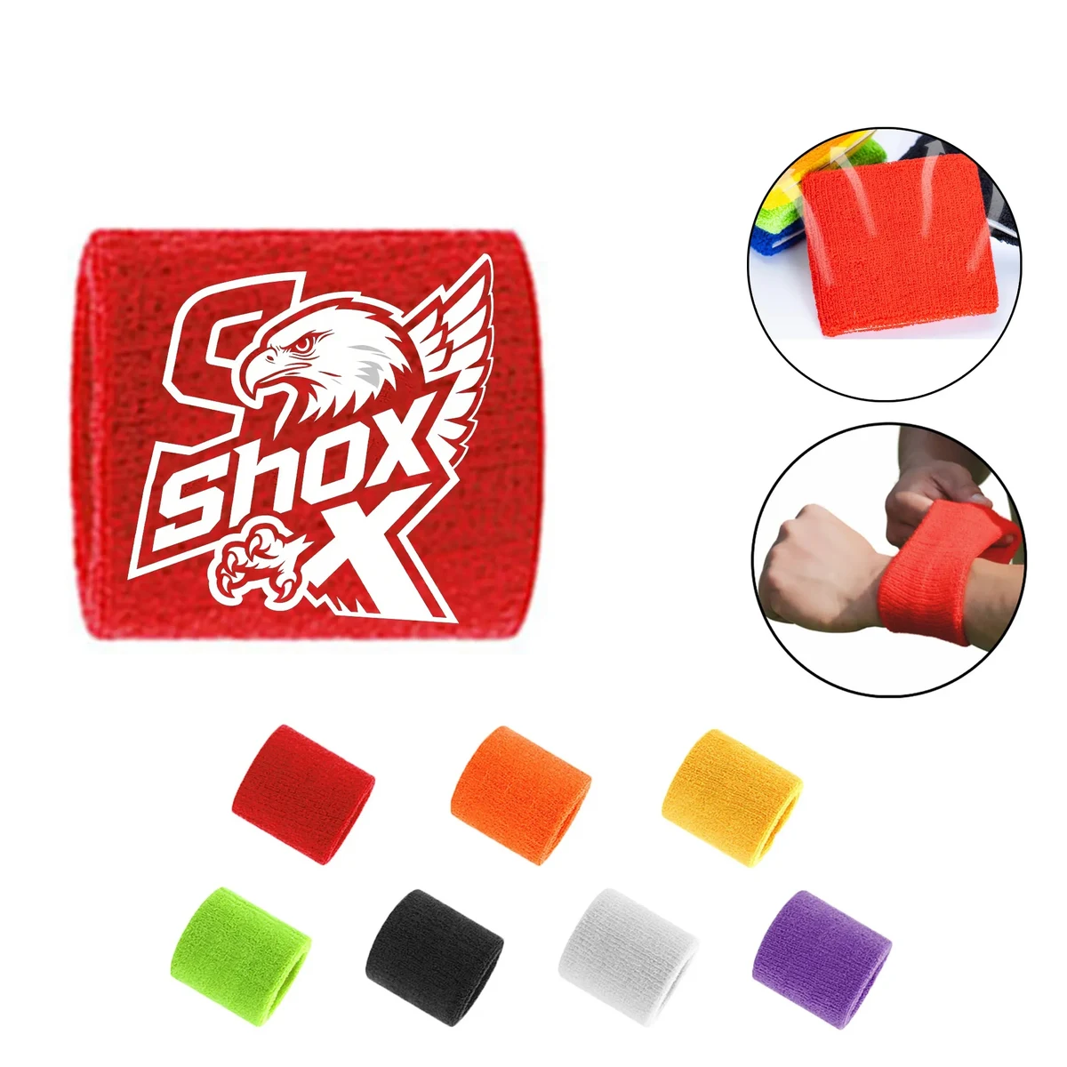 MOQ 50 Knitted Sweat Absorbent Wrist Guard 1