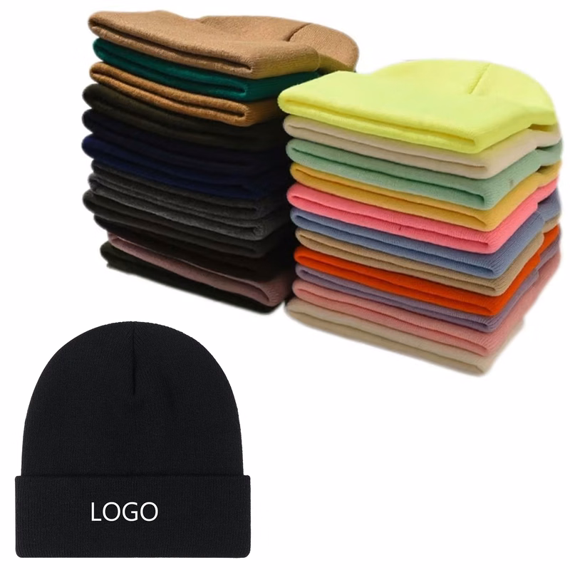 Solid Acrylic Knit Hat