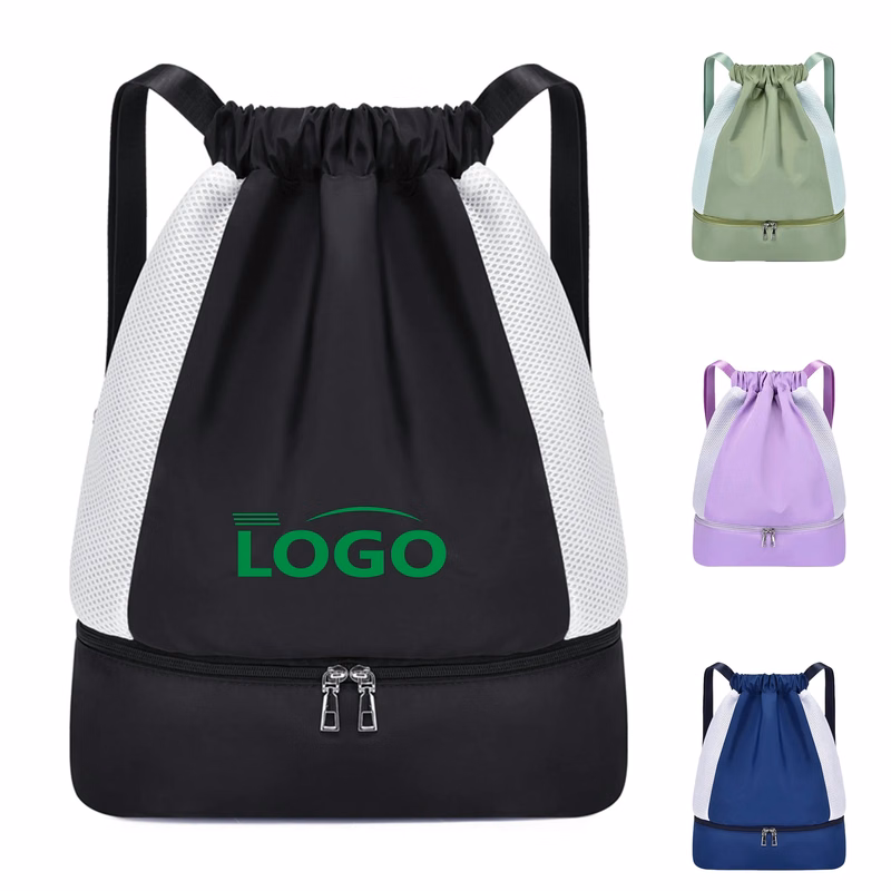 Oxford Fabric Drawstring Backpack for Outdoor and Sports