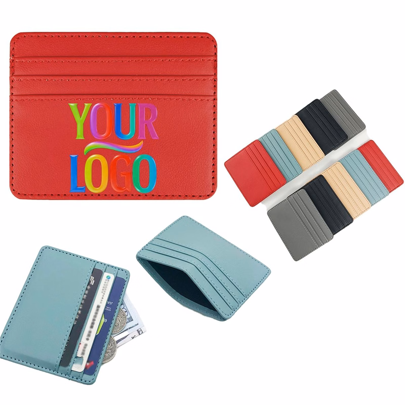 PU Leather Slim Card Holder