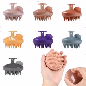 Scalp Massager Brush With Shampoo Dispenser