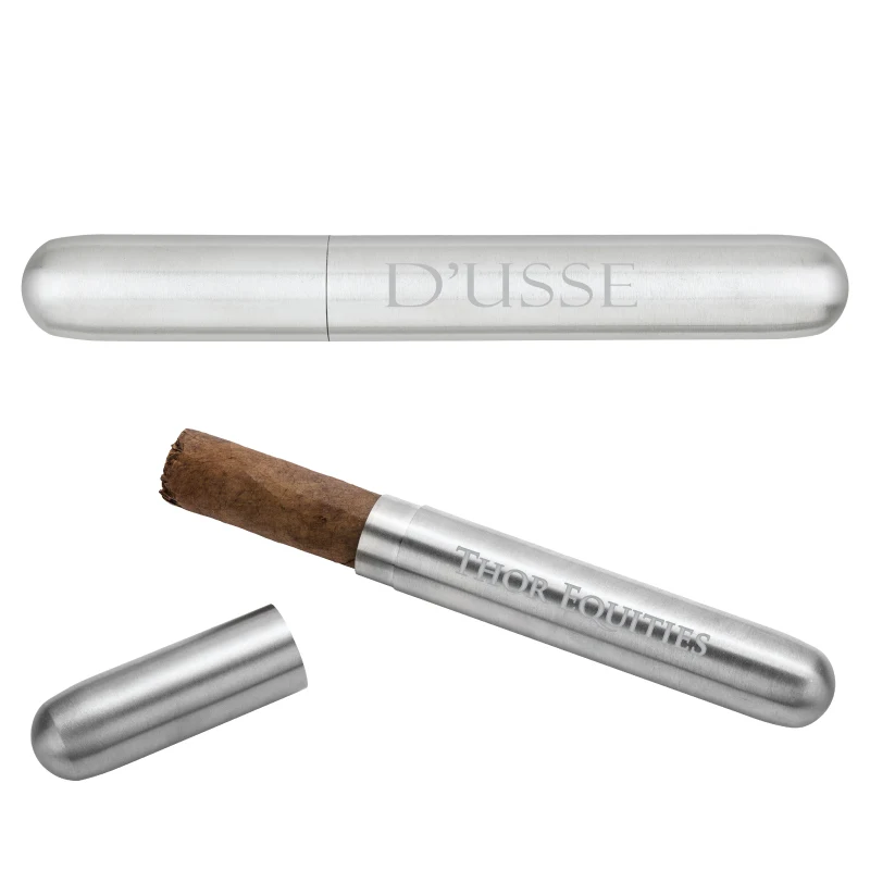 Robusto Stainless Steel Cigar Tube 1