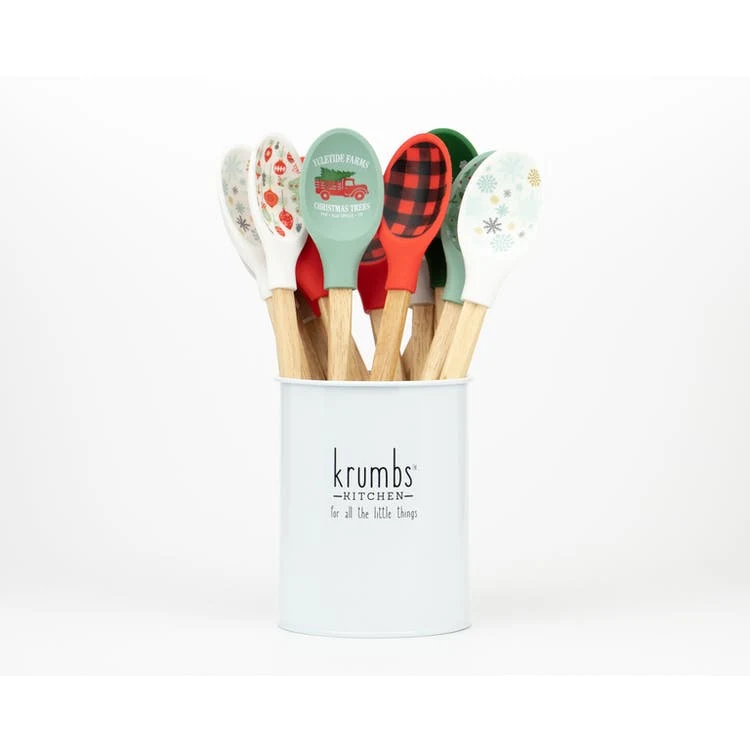 Holiday Farmhouse Mixing Spoons - 8 Designs 1