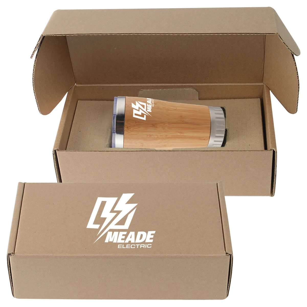 17 Oz. Bamboo Stainless Steel Tumbler Gift Set 1