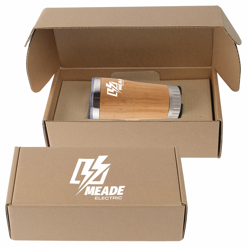 17 Oz. Bamboo Stainless Steel Tumbler Gift Set