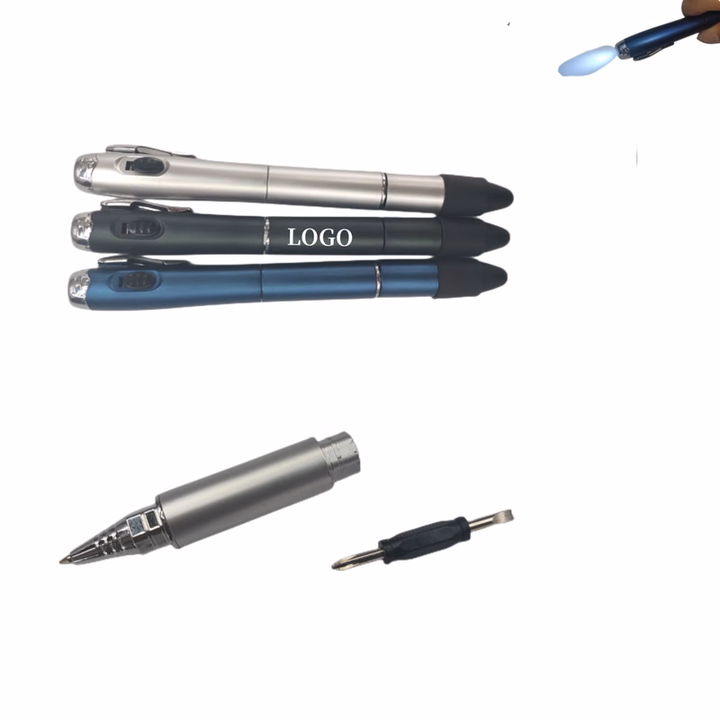 Multifunctional LED Light Screwdriver Touch Ball Pen