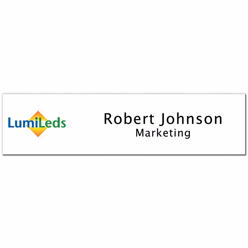 Moniker Full Color Name Plate: 8" x 2"