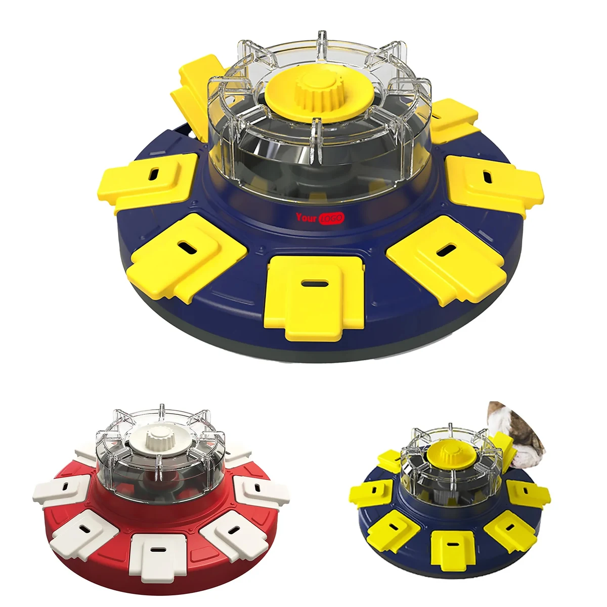 Plastic Dog Spinning Slow Food Device 1