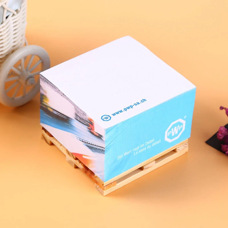 Custom Note Cubes, Sticky Note Cube Wood Pallet, Pallet Notes 1