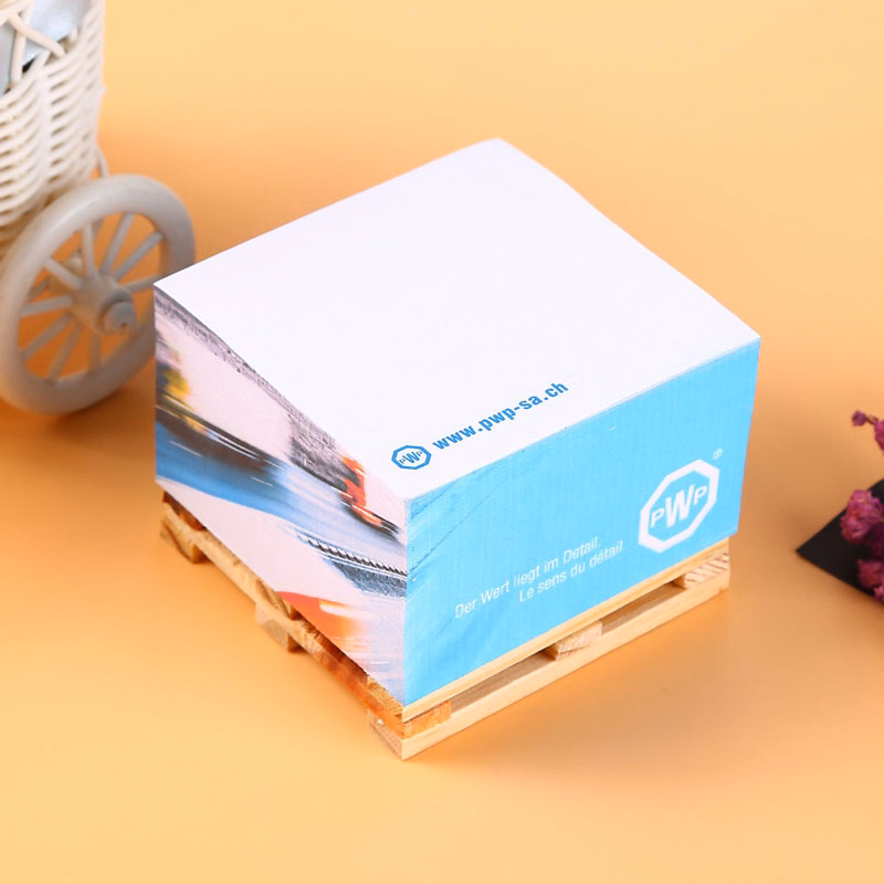 Custom Note Cubes, Sticky Note Cube Wood Pallet, Pallet Notes