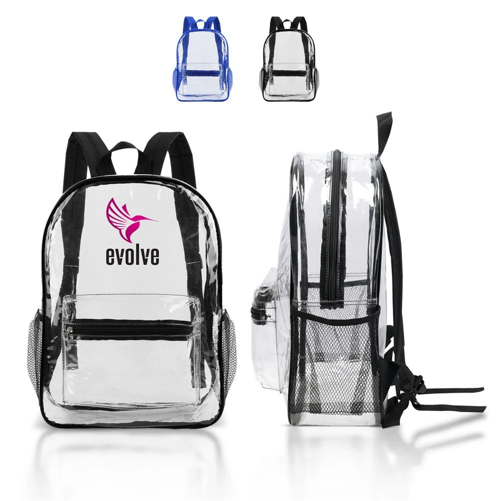 Custom Clear PVC Security Backpack 1