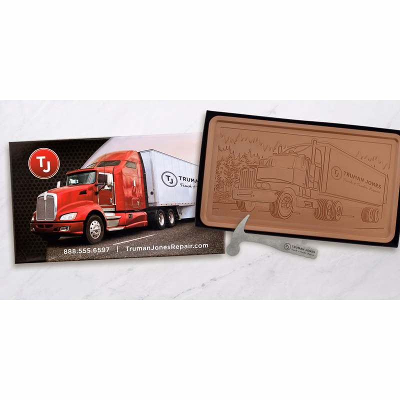 Giant 2lb. Engraved Chocolate Bar – Classic Packaging
