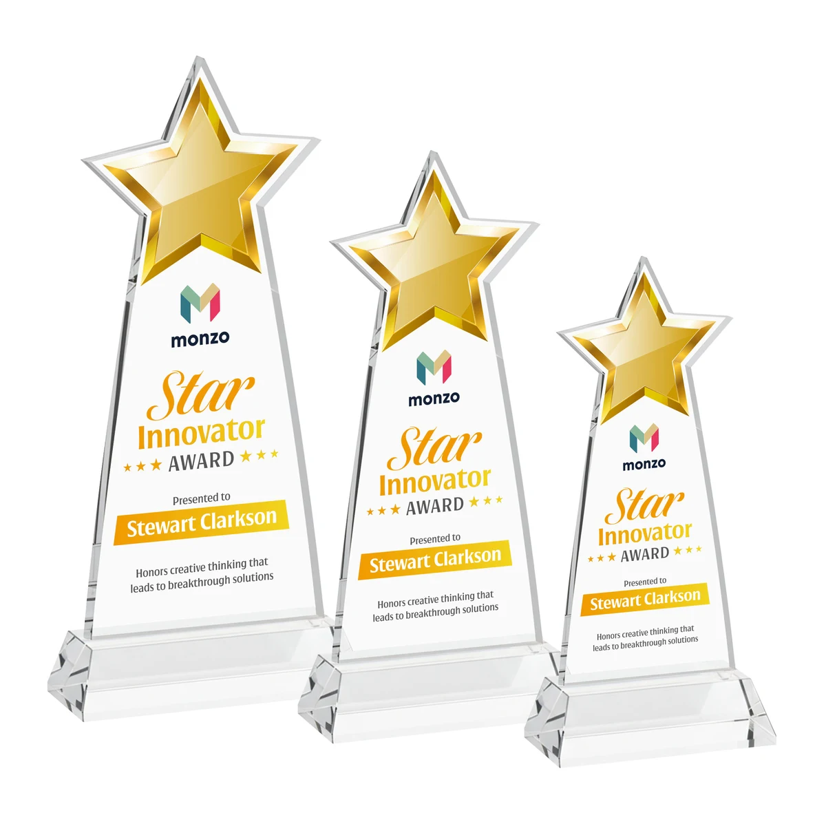 Starlite VividPrint™ Award on Hartford Base - Clear 1
