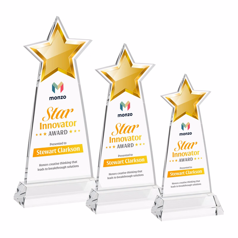 Starlite VividPrint™ Award on Hartford Base - Clear