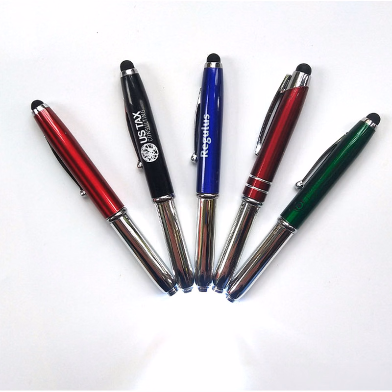 3 in 1 Multifunction LED Light & Aluminum Ballpoint Pen