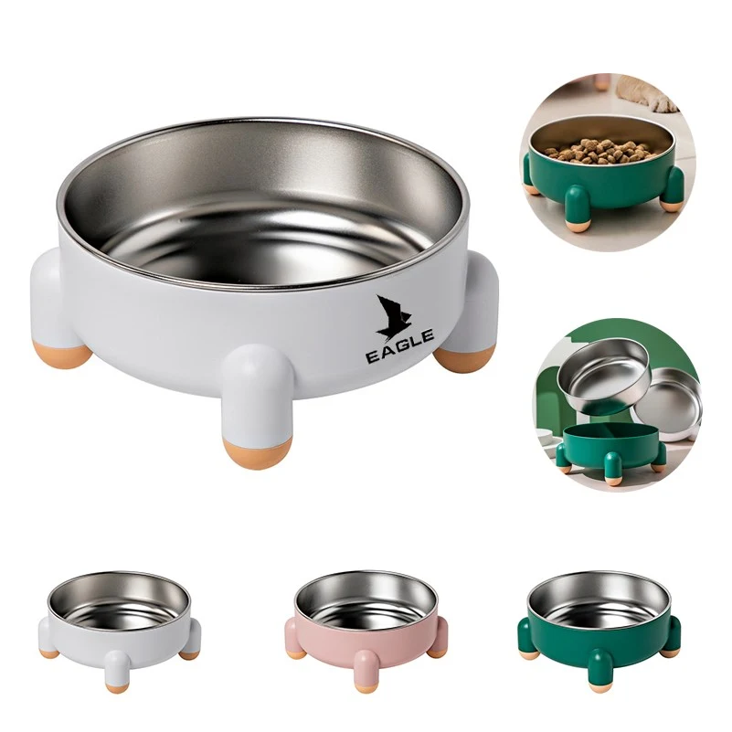 Slip-Resistant Steel Dog Food Bowl 1