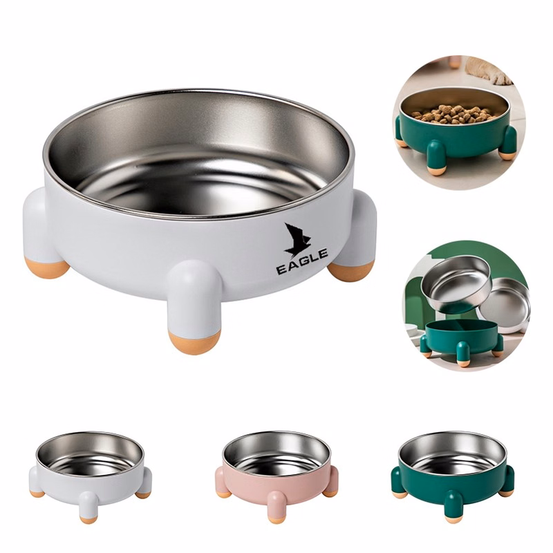 Slip-Resistant Steel Dog Food Bowl