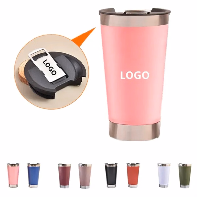 Vacuum Beer Mug with Bottle Opener
