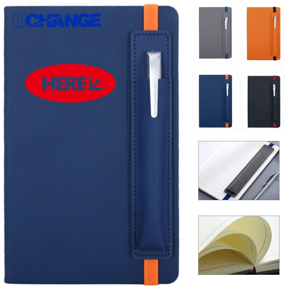 A5 Notepad Journal with Pen Loop for Meetings 1