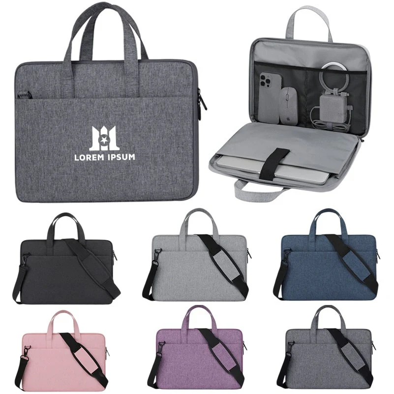 15.6" Laptop Bag - 180 Open Briefcase with Padded Compartment 1