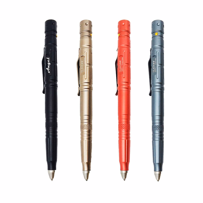 Multifunction Tactical Pen – LED, Glass Breaker, Defender