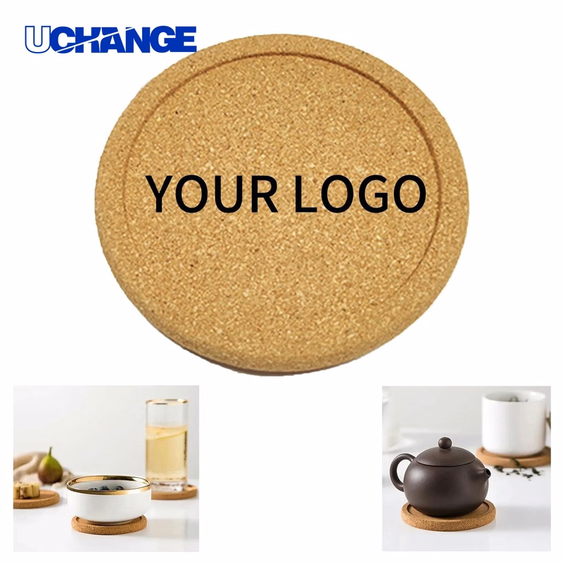 Cork Drink Coaster 3.9 Inch for Tabletops