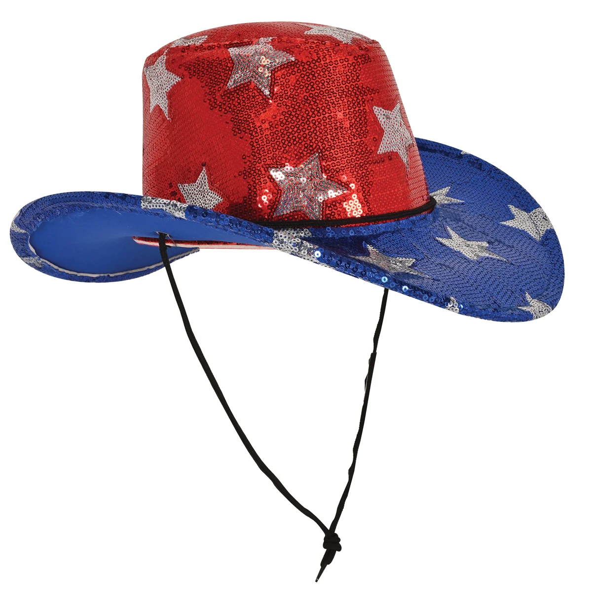 Sequined Patriotic Cowboy Hat 1