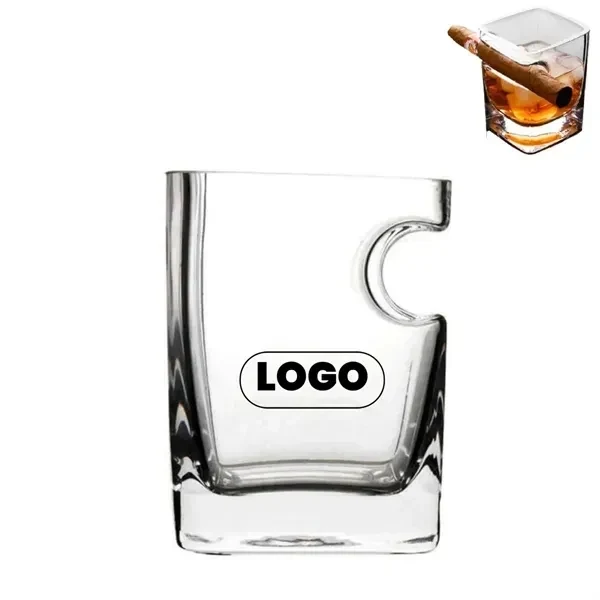 9 oz Whiskey Glass with Cigar 1