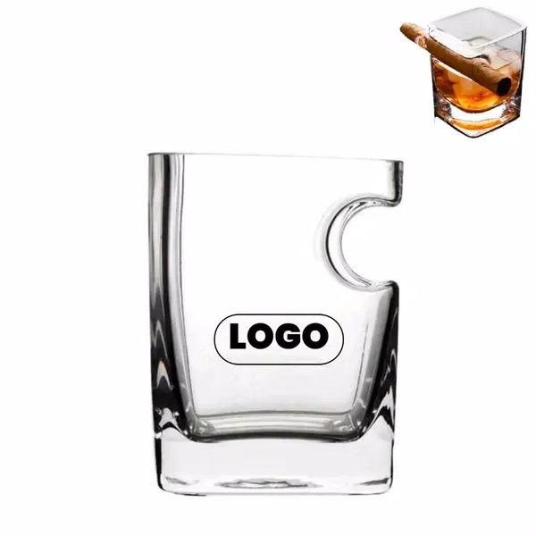 9 oz Whiskey Glass with Cigar