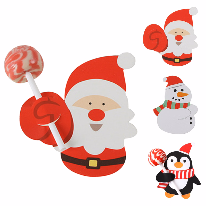 Christmas Lollipop Cards (50 Pcs/Set)