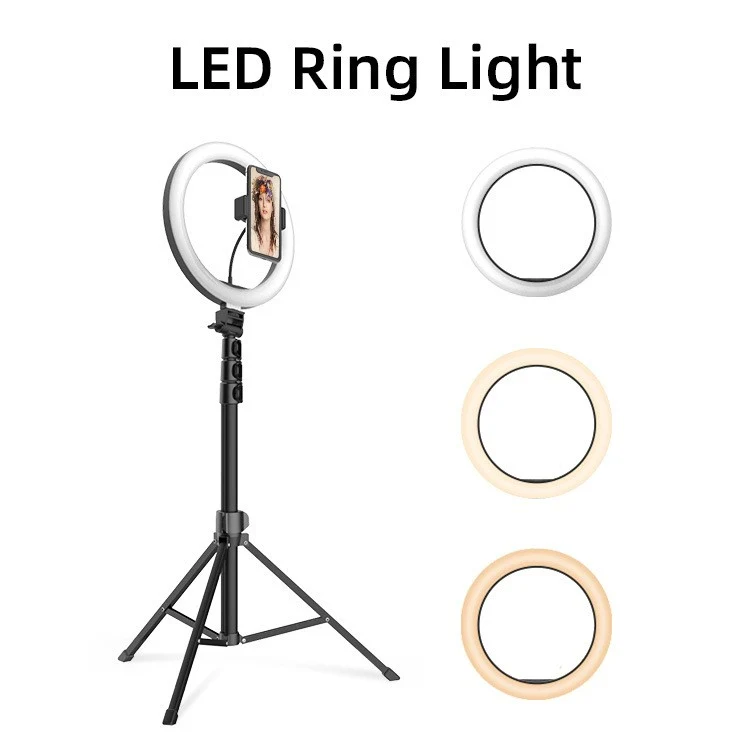 10 Inch Led Ring Light With Stand 1