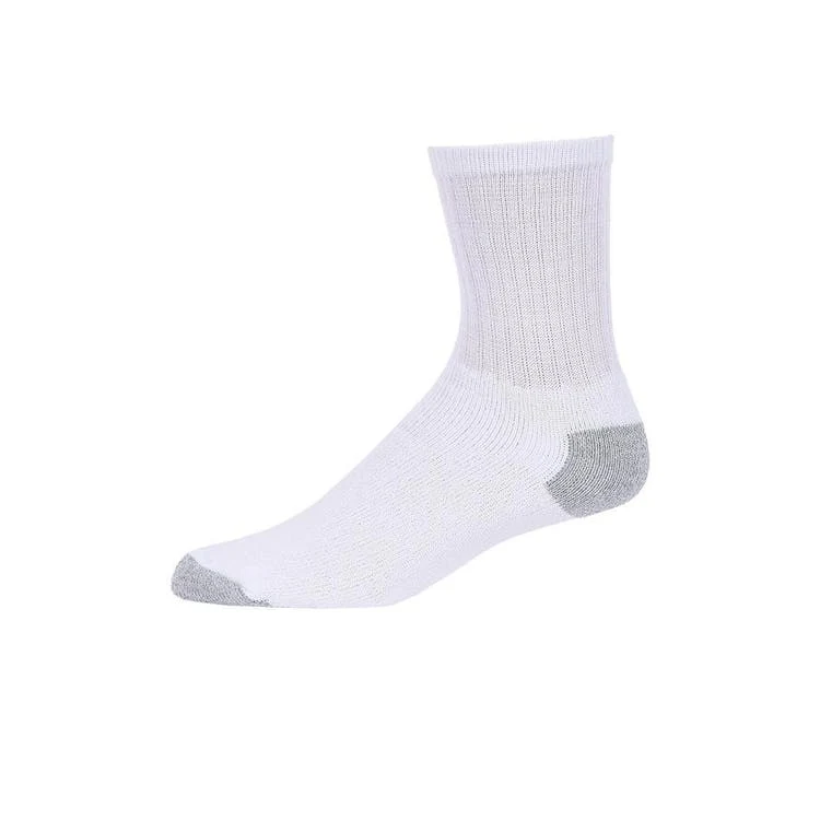 Cotton Crew Sport Socks - White 9-11 1