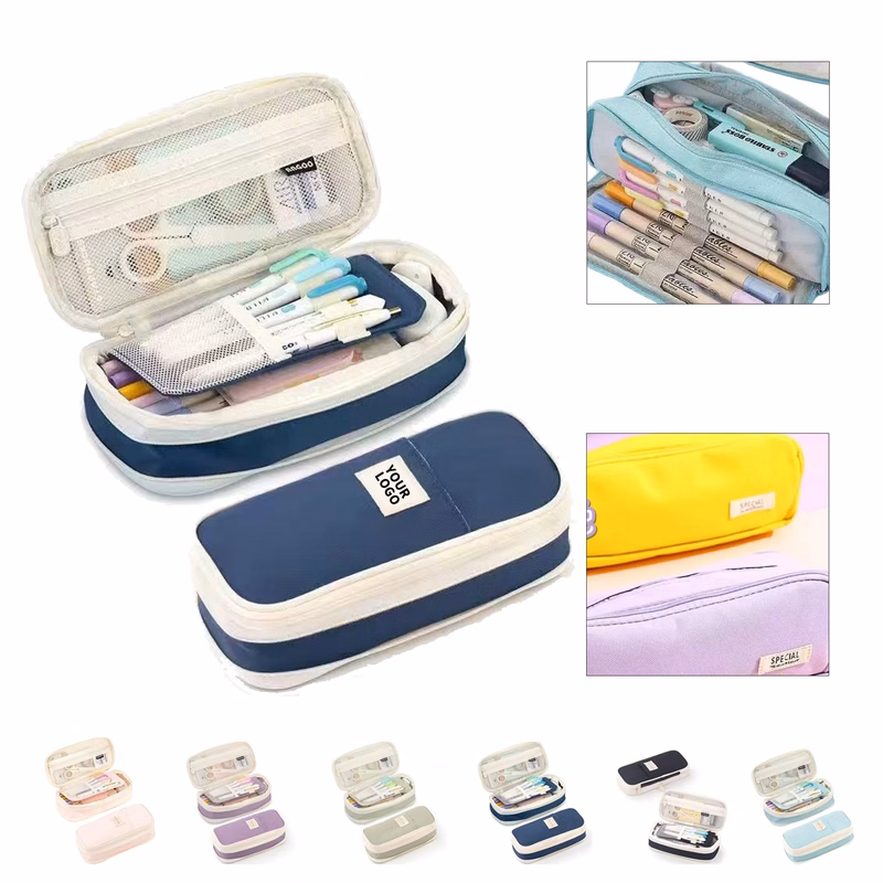 Two Layer Telescopic Stationery Pouch