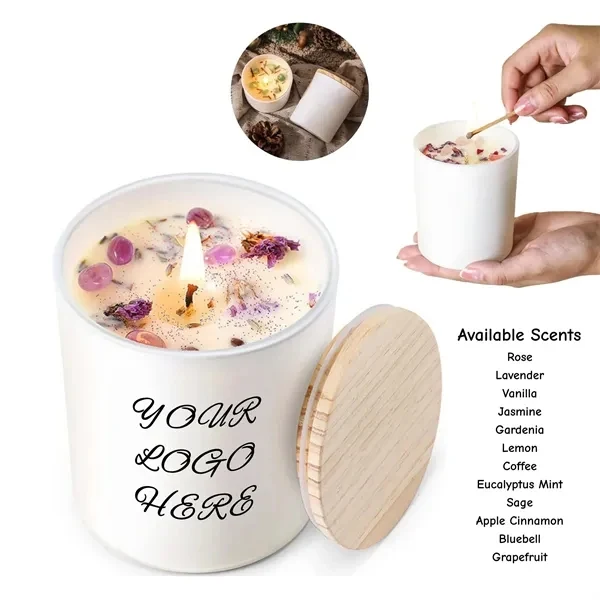 Custom 10 oz Soy Wax Candle with Pure Essential Oils and Cotton Wick — Aromatherapy Gift 1